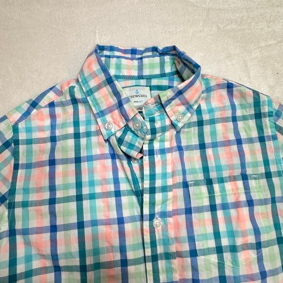Crewcuts Plaid Long Sleeve Button Up sz 6/7 Spring Plaid - Picture 4 of 6